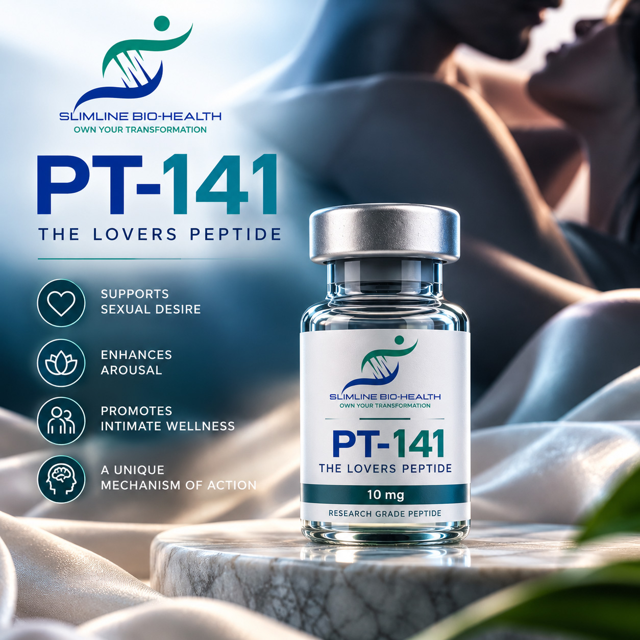 PT-141 Lovers Peptide vial by Slimline Bio-Health